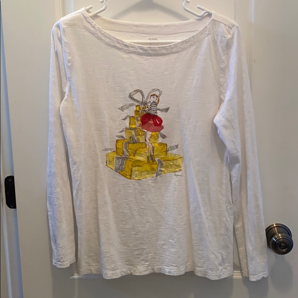 Loft holiday long sleeve tshirt